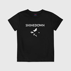 Футболка хлопковая детская Shinedown - logo, цвет: черный
