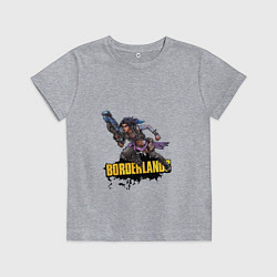 Футболка хлопковая детская Borderlands Гонка вооружений, цвет: меланж
