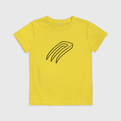 Футболка хлопковая детская Магическая вилка, цвет: желтый