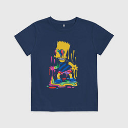 Футболка хлопковая детская Color Bart, цвет: тёмно-синий