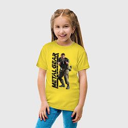 Футболка хлопковая детская Снейк Солид, цвет: желтый — фото 2