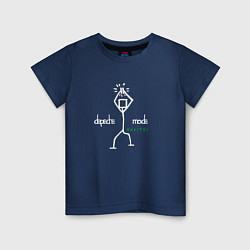 Футболка хлопковая детская Depeche Mode - Exciter merch, цвет: тёмно-синий