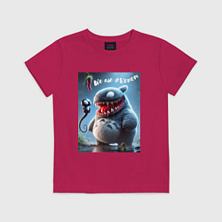 Футболка хлопковая детская Ventotoro - we are Venom meme, цвет: маджента