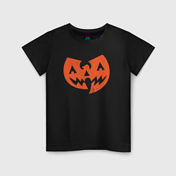 Футболка хлопковая детская Wu-Tang halloween, цвет: черный