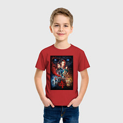 Футболка хлопковая детская Stranger Things 4, цвет: красный — фото 2