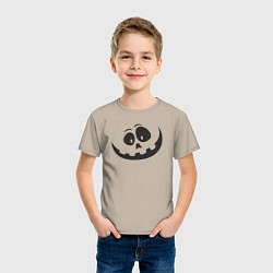 Футболка хлопковая детская Halloween smile, цвет: миндальный — фото 2
