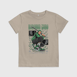 Футболка хлопковая детская Ван пис Kimura, цвет: миндальный