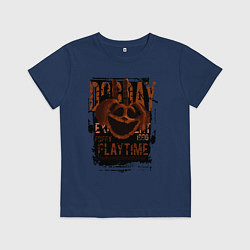 Футболка хлопковая детская Пеклопёс DogDay из Poppy Playtime, цвет: тёмно-синий