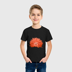 Футболка хлопковая детская Сartoon monster fluffy orange, цвет: черный — фото 2