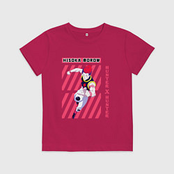 Футболка хлопковая детская Hunter x Hunter Хисока Мороу, цвет: маджента
