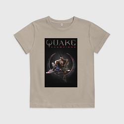 Футболка хлопковая детская Quake champions Anarki, цвет: миндальный