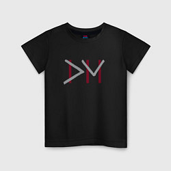 Футболка хлопковая детская Depeche Mode - videos logo, цвет: черный