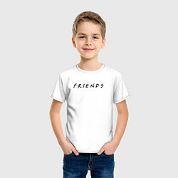Футболка хлопковая детская Friends, цвет: белый — фото 2