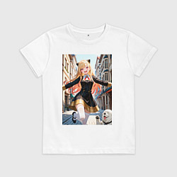 Футболка хлопковая детская Марин Китагава косплей Ани Форджер, цвет: белый