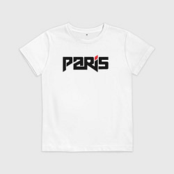 Футболка хлопковая детская City Paris, цвет: белый