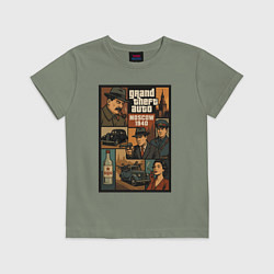 Футболка хлопковая детская GTA: Moscow 1940, цвет: авокадо