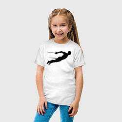 Футболка хлопковая детская Скорость плавца, цвет: белый — фото 2