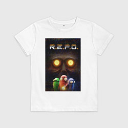 Футболка хлопковая детская Видео-игра, цвет: белый
