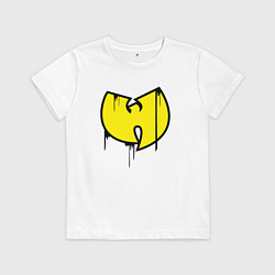 Футболка хлопковая детская Wu-Tang style, цвет: белый