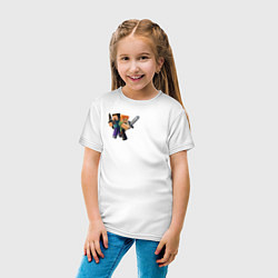 Футболка хлопковая детская Mine, цвет: белый — фото 2