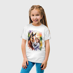 Футболка хлопковая детская Доверие, цвет: белый — фото 2