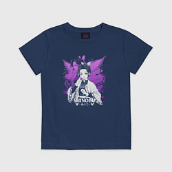 Футболка хлопковая детская Шинобу кочо - y2k, цвет: тёмно-синий