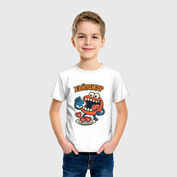 Футболка хлопковая детская Хайпожор, цвет: белый — фото 2