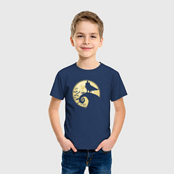 Футболка хлопковая детская Batman nightmare, цвет: тёмно-синий — фото 2