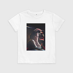 Футболка хлопковая детская Смех Джокера, цвет: белый