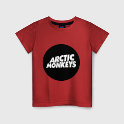 Футболка хлопковая детская Arctic Monkeys Round, цвет: красный