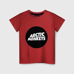 Футболка хлопковая детская Arctic Monkeys Round, цвет: красный