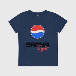 Футболка хлопковая детская Саня Лайт, цвет: тёмно-синий