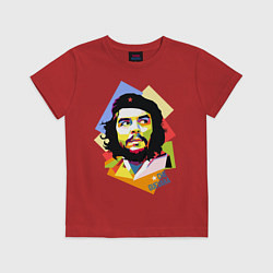 Футболка хлопковая детская Che Guevara Art, цвет: красный