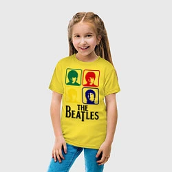 Футболка хлопковая детская The Beatles: Colors, цвет: желтый — фото 2