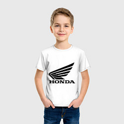 Футболка хлопковая детская Honda Motor, цвет: белый — фото 2