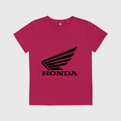 Футболка хлопковая детская Honda Motor, цвет: маджента