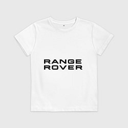 Футболка хлопковая детская Range Rover, цвет: белый