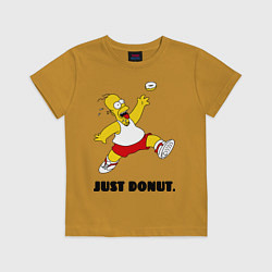Футболка хлопковая детская Just Donut, цвет: горчичный