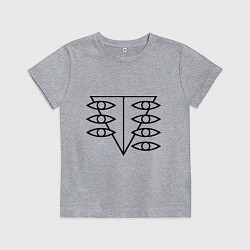 Футболка хлопковая детская Евангелион, цвет: меланж