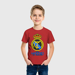 Футболка хлопковая детская Real Madrid, цвет: красный — фото 2