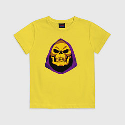 Футболка хлопковая детская Skeletor, цвет: желтый