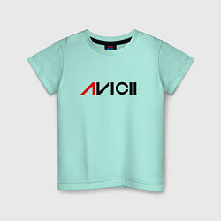 Футболка хлопковая детская Avicii, цвет: мятный