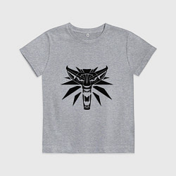 Футболка хлопковая детская The Witcher 3, цвет: меланж