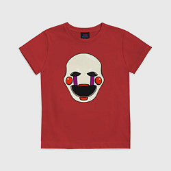 Футболка хлопковая детская Puppet FNAF Марионетка, цвет: красный