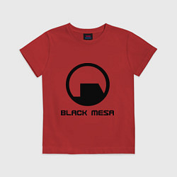 Футболка хлопковая детская Black Mesa: Logo, цвет: красный