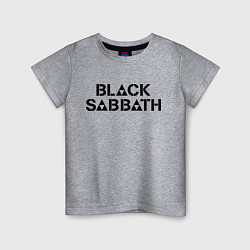Футболка хлопковая детская Black Sabbath, цвет: меланж