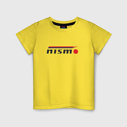 Футболка хлопковая детская Nismo, цвет: желтый