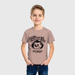 Футболка хлопковая детская Freddy Fazbear's Pizza, цвет: пыльно-розовый — фото 2