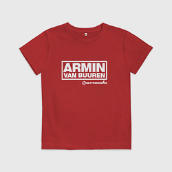 Футболка хлопковая детская Armin van Buuren, цвет: красный