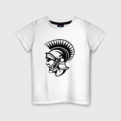 Футболка хлопковая детская Римский воин, цвет: белый
